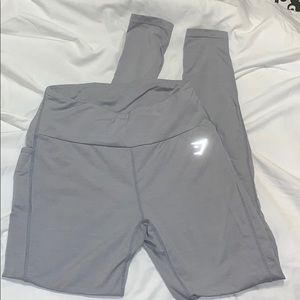 Gymshark grey leggings with pockets